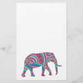 Farbiger Elefant Flyer (Hinten)