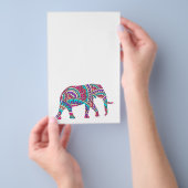 Farbiger Elefant Flyer (Handgriff)