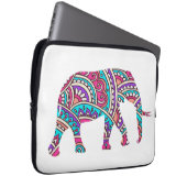 Farbiger Elefant Laptopschutzhülle (Vorne Rechts)