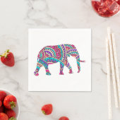 Farbiger Elefant Serviette (Beispiel)