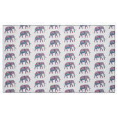 Farbiger Elefant Stoff (Fat Quarter (45,7 x 55,9 cm))