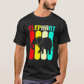 Farbiger Elefant T-Shirt (Vorderseite)