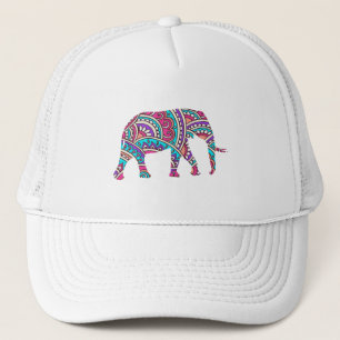 Farbiger Elefant Truckerkappe