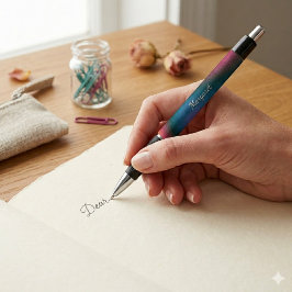 Farbiger Eleganter Namensstift Personalisierte Sch Kugelschreiber