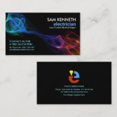 Farbiger Elektrischer Wave-Elektrischer Unternehme Visitenkarte (Vorne/Hinten)