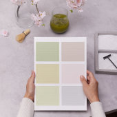 Farbiger, erdfarbener Farbblock Notizblock