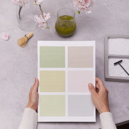 Farbiger, erdfarbener Farbblock Notizblock