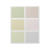 Farbiger, erdfarbener Farbblock Notizblock (Rotiert)