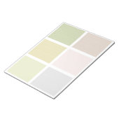 Farbiger, erdfarbener Farbblock Notizblock (angewinkelt)