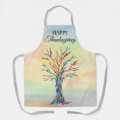 Farbiger Erntedank Schürze (Vorderseite)