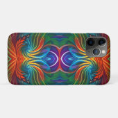 Farbiger Federwirbel Case-Mate iPhone Hülle (Rückseite (Horizontal))