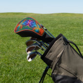Farbiger Federwirbel Golf Headcover (In SItu)