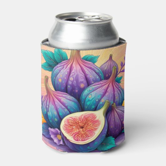 Farbiger Feigenbaum Dosenkühler (Kanne Vorderseite)