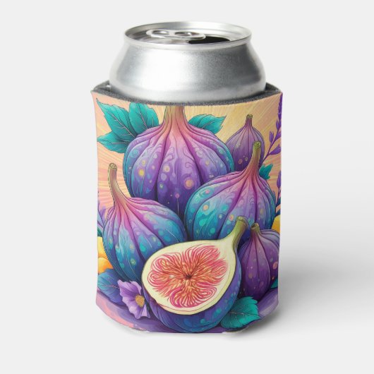 Farbiger Feigenbaum Dosenkühler (Kanne Rückseite)