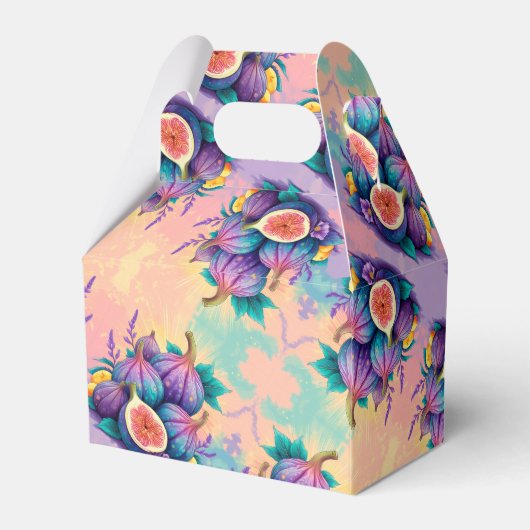 Farbiger Feigenbaum Geschenkschachtel (Rückseite)