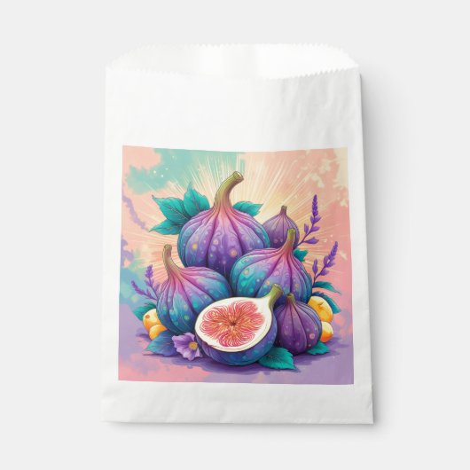 Farbiger Feigenbaum Geschenktütchen (Vorderseite)