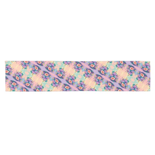 Farbiger Feigenbaum Kurzer Tischläufer (Horizontal)