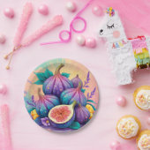 Farbiger Feigenbaum Pappteller (Party)