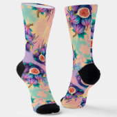 Farbiger Feigenbaum Socken (Gewinkelt)