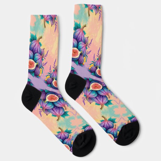 Farbiger Feigenbaum Socken (Rechts)