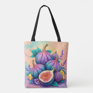 Farbiger Feigenbaum Tasche