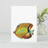 Farbiger Fisch Danke Karte (Stehend Vorderseite)