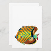 Farbiger Fisch Danke Karte (Vorne/Hinten)