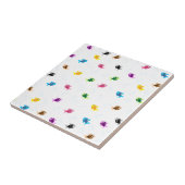 farbiger Fisch Fliese (Seite)