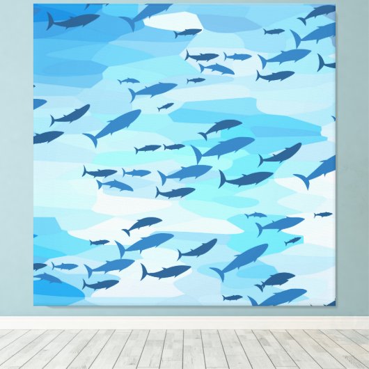 Farbiger Fisch Leinwanddruck (Insitu (Holzboden))