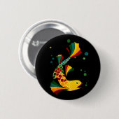 farbiger Fisch "n blubbles Button (Vorne & Hinten)