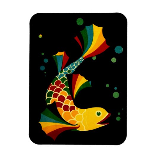 farbiger Fisch "n blubbles Magnet (Vertikal)