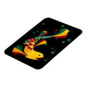 farbiger Fisch "n blubbles Magnet (Linke Seite)