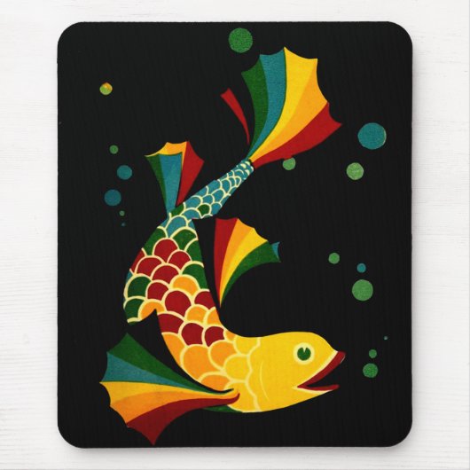 farbiger Fisch "n blubbles Mousepad (Vorne)