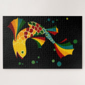 farbiger Fisch "n blubbles Puzzle (Horizontal)