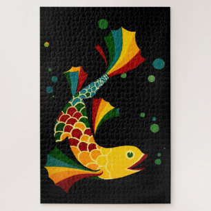 farbiger Fisch "n blubbles Puzzle
