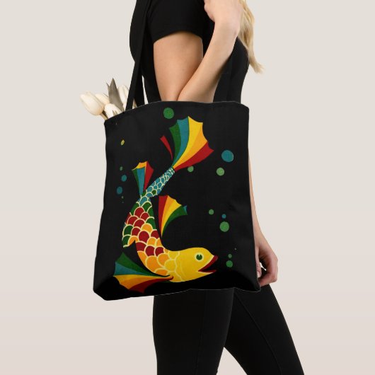 farbiger Fisch "n blubbles Tasche (Von Nahem)