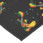 farbiger Fisch "n blubbles Tischdecke (Schrägansicht)