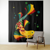 farbiger Fisch "n blubbles Wandteppich (Beispiel)