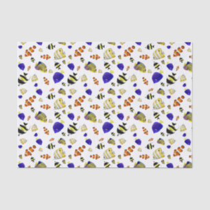 Farbiger Fisch Seidenpapier