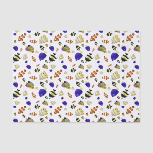 Farbiger Fisch Seidenpapier (Vorderseite)