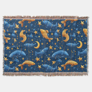 Farbiger Fischmuster Decke