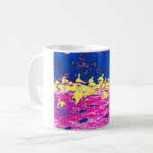 Farbiger Flamingo-Design-Becher Kaffeetasse (Vorderseite Links)
