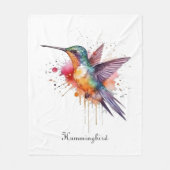 Farbiger Flug, Aquarellmingvogel Fleecedecke (Vorderseite)