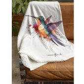 Farbiger Flug, Aquarellmingvogel Fleecedecke