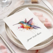 Farbiger Flug, Aquarellmingvogel Postkarte