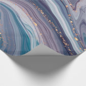 Farbiger flüssiger Marmor Geschenkpapier (Ecke)