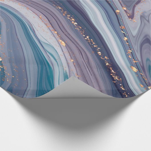 Farbiger flüssiger Marmor Geschenkpapier (Ecke)