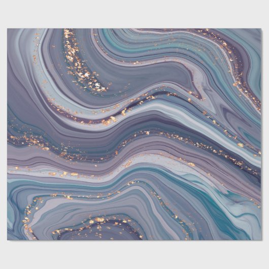 Farbiger flüssiger Marmor Geschenkpapier (Flach)