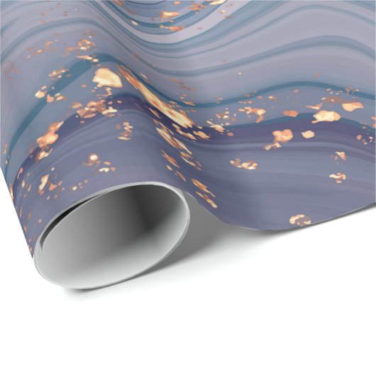 Farbiger flüssiger Marmor Geschenkpapier (Rolleneckpunkt)