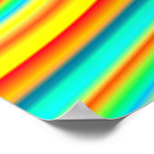 Farbiger Fraktal psychedelischer Brauch Poster (Ecke)